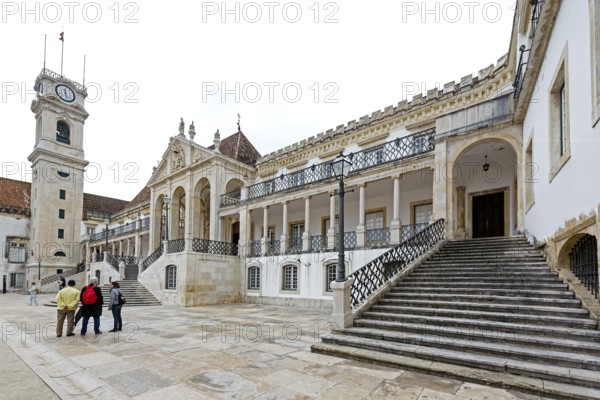 University of Coimbra, Coimbra, Coimbra district, Portugal, Europe, aerial view, birds-eyes view, travel, travel photography