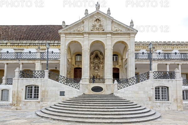 University of Coimbra, Coimbra, Coimbra district, Portugal, Europe, aerial view, birds-eyes view, travel, travel photography