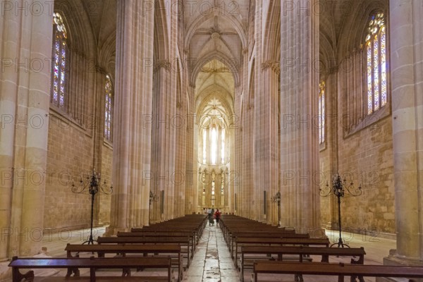 Monastery of Santa Maria da VitÃüria, UNESCO World Heritage Site, Monastery Church of Batalha, Mosteiro da Batalha, Batalha, Leiria District, Portugal, Europe, aerial view, birds-eyes view, Travel, Travel Photography