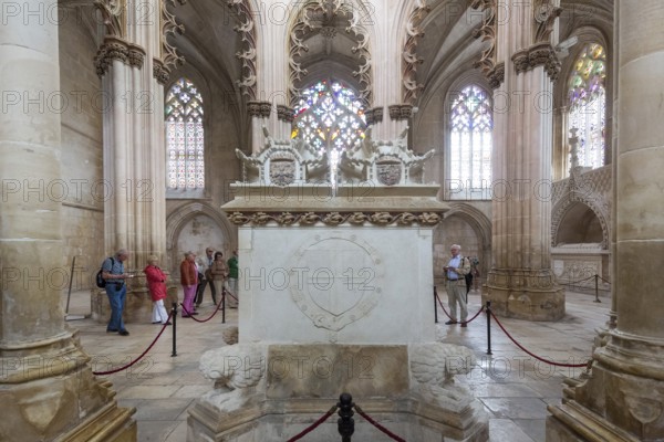 Monastery of Santa Maria da VitÃüria, UNESCO World Heritage Site, Monastery Church of Batalha, Mosteiro da Batalha, Batalha, Leiria District, Portugal, Europe, aerial view, birds-eyes view, Travel, Travel Photography