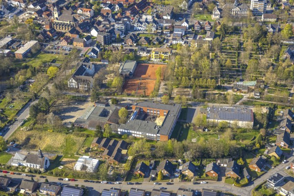 Aerial view, Förderzentrum Nord Schule, Auf den Äckern, Bork, Selm, Münsterland, North Rhine-Westphalia, Germany, education, educational institution, DE, Europe, educational institute, aerial view, aerial photography, aerial photography, school, overview, bird's eye view, birds-eyes view, overview