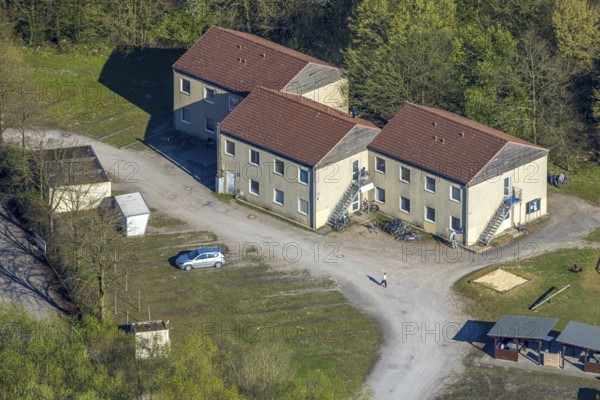 Aerial view, accommodation Auf dem Südfeld, Bork, Selm, Münsterland, North Rhine-Westphalia, Germany, DE, Europe, aerial view, aerial photography, aerial photography, overview, bird's-eye view, overview
