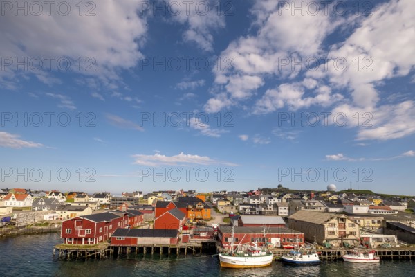 Fishing boats in the harbour, Vardø observatory, view of Vardø, Finnmark, Norway, Scandinavia, Europe, adventure travel, astronomy, boats, tourism, Hurtigruten, Hurtigruten voyage, cruise, Maximilian Hell and the Venus transit, NOR, pile dwellings, travel, destination, ship, ships, sea voyage, sightseeing, observatory, tourism, Norwegian, Scandinavian, tourist, easternmost municipality in Norway
