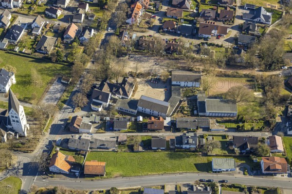 Aerial photo, Engelhardschule primary school, Wickede, Soester Börde, North Rhine-Westphalia, Germany, education, educational institution, DE, Europe, primary school, educational institute, aerial photography, aerial photography, aerial photography, school, overview, bird's-eye view, Wickede (Ruhr), birds-eyes view, overview