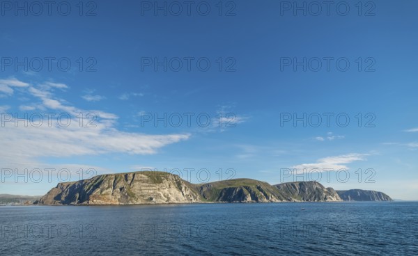 Finnkjerka rock formation, Kjøllefjord, Finnmark, Norway, Scandinavia, Europe, adventure trip, Finnkirka, fjord, tourism, Hurtigruten, Hurtigruten trip, Church of the Finns, Kjøllefjord, cliff, cruise, legends, NOR, natural monument, Sami sacrificial site, journey, destination, sea trip, sightseeing, tourism, Norwegian, Scandinavian, touristic