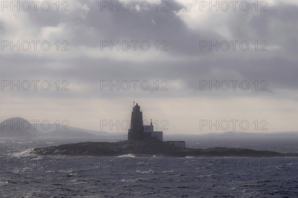 Lighthouse Grinna, Vikna, North Trondelag, Uthaug, Trøndelag, Norway, Scandinavia, Europe, Abelvær, adventure travel, heritage, fjord, tourism, Fryr, Hurtigruten, Hurtigruten voyage, island, cruise, coast, coastal landscape, lighthouse, NOR, travel, destination, archipelago, sea voyage, seabird sanctuary, sightseeing, tourism, Trøndelag, tower, octagonal, Norwegian, red colour, red facade, Scandinavian, touristic
