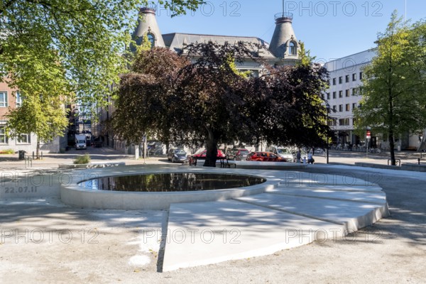 City centre fountain, Trondheim, Trøndelag, Norway, Scandinavia, Europe, adventure travel, fountain, tourism, Hurtigruten, Hurtigruten cruise, cruise, NOR, travel, destination, sea voyage, sightseeing, tourism, Trøndelag, Norwegian, Scandinavian, touristic