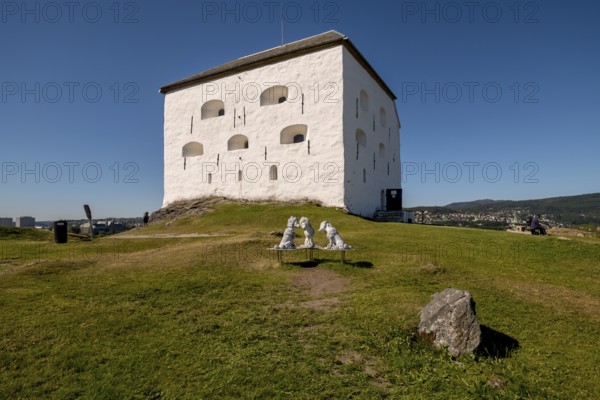 Kristiansten Fortress, fortress, Trondheim, Trøndelag, Norway, Scandinavia, Europe, adventure travel, monument, Three Lions Figure, Kristiansten Fortress, tourism, Hurtigruten, Hurtigruten voyage, cruise, NOR, travel, destination, sea voyage, sightseeing, tourism, Trøndelag, defence system, fortification, Norwegian, Scandinavian, touristic
