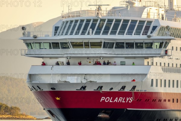 Ship MS Polarlys, harbour Molde, Møre og Romsdal, Norway, Scandinavia, Europe, adventure trip, tourism, harbour, Hurtigruten, Hurtigruten trip, cruise, cruise ship, Molde, Møre og Romsdal, NOR, shipping company Hurtigruten AS, trip, destination, ship, shipping, sea trip, sightseeing, tourism, Norwegian, Scandinavian, touristic