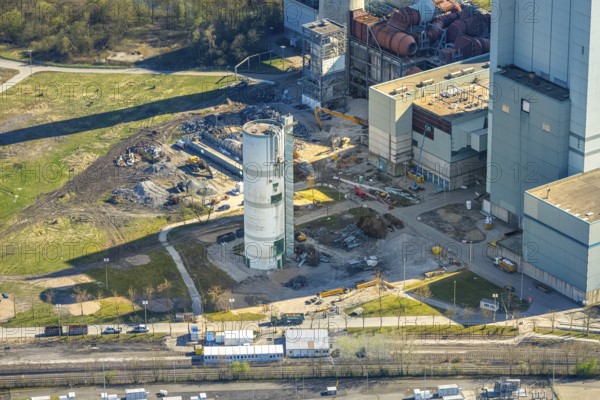 Aerial photo, RWE Generation SE Gersteinwerk power plant, Stockum, Werne, Ruhr area, North Rhine-Westphalia, Germany, DE, Europe, power plant, aerial photo, aerial photography, aerial photography, Münsterland, overview, bird's-eye view, overview