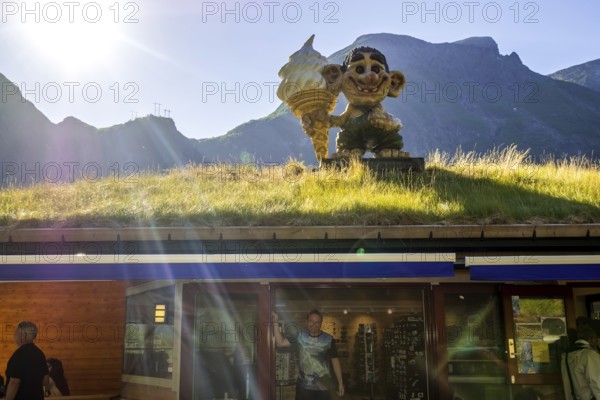 Norwegian Troll, Trollshop, Innfjorden, Møre og Romsdal, Norway, Scandinavia, Europe, adventure travel, green roof, mountain spirit, mythical creature, tourism, Hurtigruten, Hurtigruten voyage, cruise, mythology, Møre og Romsdal, NOR, travel, destination, sea voyage, sightseeing, tourism, troll, forest spirit, Norwegian, Scandinavian, touristic