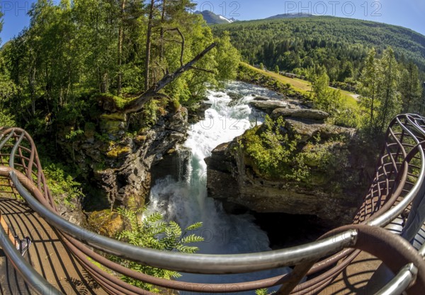 Gudbrandsjuvet canyon, Valldøla river, viewing platform, Valldal, Tafjord, Møre og Romsdal, Norway, Scandinavia, Europe, adventure trip, viewpoint, tourism, Hurtigruten, Hurtigruten trip, cruise, Møre og Romsdal, NOR, natural landscape, journey, destination, sea trip, sight, sightseeing, tourism, water canyon, Norwegian, Scandinavian, touristic