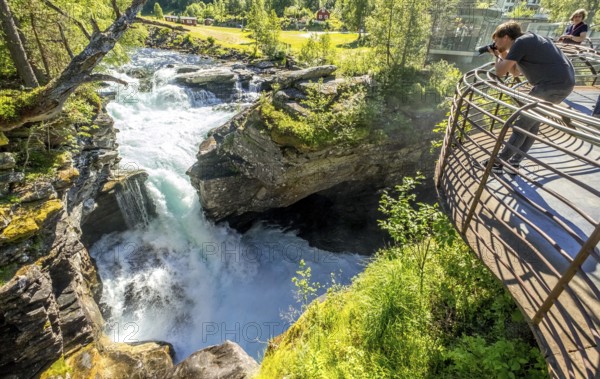 Gudbrandsjuvet canyon, Valldøla river, viewing platform, Valldal, Tafjord, Møre og Romsdal, Norway, Scandinavia, Europe, adventure trip, viewpoint, tourism, Hurtigruten, Hurtigruten trip, cruise, Møre og Romsdal, NOR, natural landscape, journey, destination, sea trip, sight, sightseeing, tourism, water canyon, Norwegian, Scandinavian, touristic