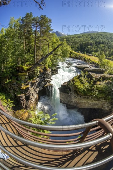 Gudbrandsjuvet canyon, Valldøla river, viewing platform, Valldal, Tafjord, Møre og Romsdal, Norway, Scandinavia, Europe, adventure trip, viewpoint, tourism, Hurtigruten, Hurtigruten trip, cruise, Møre og Romsdal, NOR, natural landscape, journey, destination, sea trip, sight, sightseeing, tourism, water canyon, Norwegian, Scandinavian, touristic