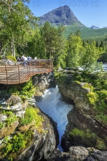 Gudbrandsjuvet canyon, Valldøla river, viewing platform, Valldal, Tafjord, Møre og Romsdal, Norway, Scandinavia, Europe, adventure trip, viewpoint, tourism, Hurtigruten, Hurtigruten trip, cruise, Møre og Romsdal, NOR, natural landscape, journey, destination, sea trip, sight, sightseeing, tourism, water canyon, Norwegian, Scandinavian, touristic