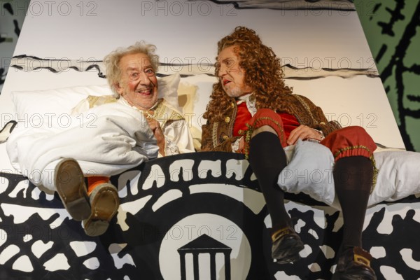 Dieter Hallervorden and Harald Effenberg at the photo rehearsal for the play 'Der eingebildet Kranke' at the palace gardens Theatre. Berlin, 02.09.2025