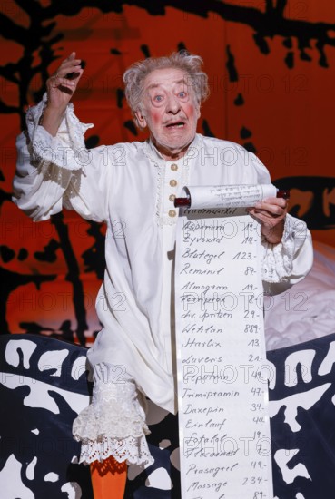 Dieter Hallervorden at the photo rehearsal for the play 'Der eingebildet Kranke' at the palace gardens Theatre. Berlin, 02.09.2025
