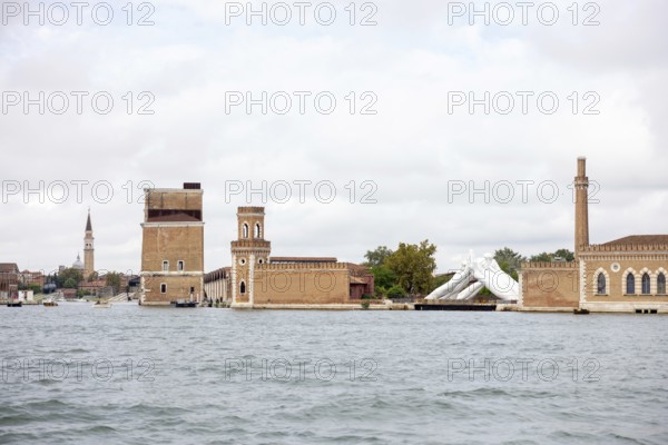 Venice, Italy - 2 September 2025: Panoramic view of Venice during the 82nd Venice International Film Festival
