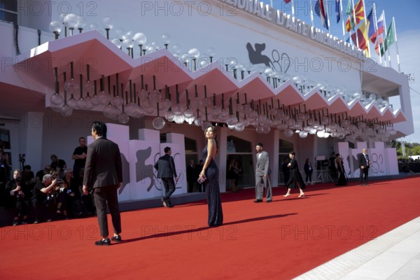 Venice, Italy - 1 September 2025: Guests during the red carpet of - The Testament of Ann Lee - during the 82nd Venice International Film Festival