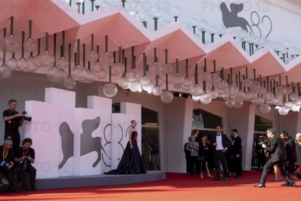 Venice, Italy - 1 September 2025: Amanda Seyfried during the red carpet of - The Testament of Ann Lee - during the 82nd Venice International Film Festival