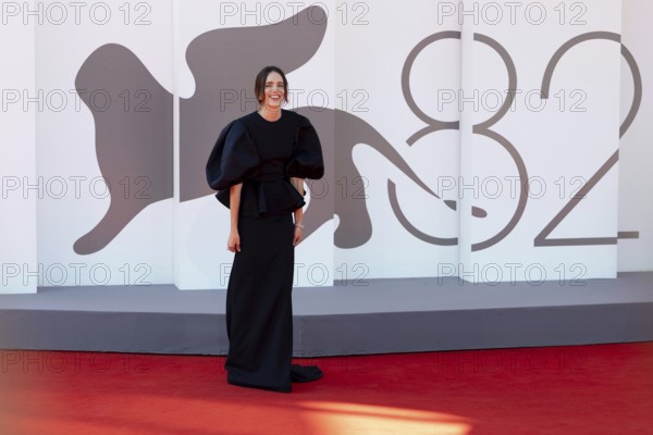 Venice, Italy - 1 September 2025: Stacy Martin during the red carpet of - The Testament of Ann Lee - during the 82nd Venice International Film Festival
