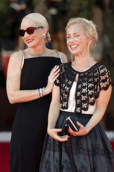 Venice, Italy - 1 September 2025: Mona Fastvold, Maria Sand during the Red Carpet of - The Testament of Ann Lee - during the 82nd Venice International Film Festival