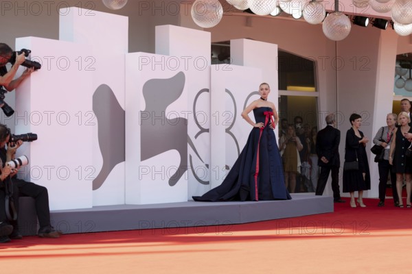 Venice, Italy - 1 September 2025: Amanda Seyfried during the red carpet of - The Testament of Ann Lee - during the 82nd Venice International Film Festival