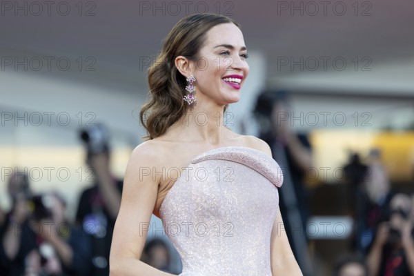 Venice, Italy - 1 September 2025: Emily Blunt during the red carpet of - The Smashing Machine - during the 82nd Venice International Film Festival