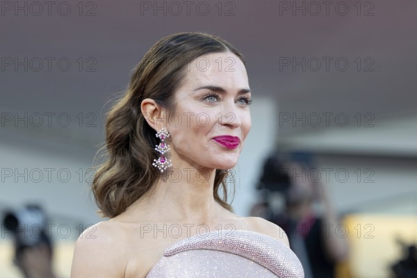 Venice, Italy - 1 September 2025: Emily Blunt during the red carpet of - The Smashing Machine - during the 82nd Venice International Film Festival