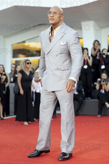 Venice, Italy - 1 September 2025: Dwayne Johnson aka The Rock during the red carpet of - The Smashing Machine - during the 82nd Venice International Film Festival