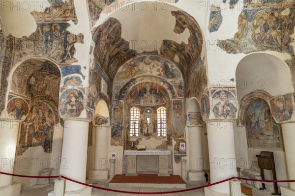 Byzantine frescoes in the church of Chiesa San Pietro, Otranto, Apulia, Italy