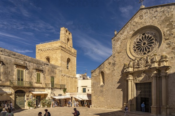 Cathedral of Santa Maria Annunziata and bell tower in Otranto, Apulia, Italy