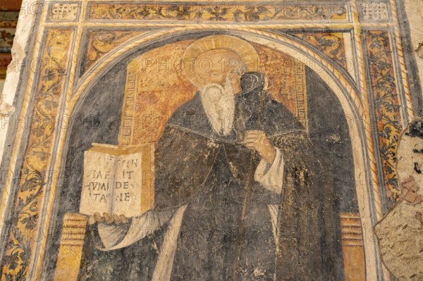 Fresco in the crypt of the Cathedral of Santa Maria Annunziata in Otranto, Apulia, Italy
