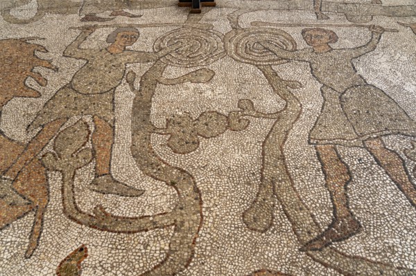 Floor mosaics in the Cathedral of Santa Maria Annunziata in Otranto, Apulia, Italy