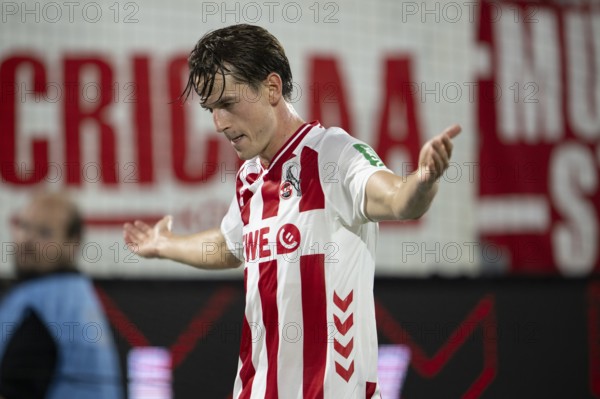 (DFL/DFB REGULATES PROHIBIT ANY USE OF PHOTOGRAPHS AS IMAGE SEQUENCES AND/OR QUASI-VIDEO), RheinEnergieStadion, Cologne, North Rhine-Westphalia, Jakub Kaminski (1.FC Köln, Midfield, #16), 1. Fußball Bundesliga, 1.FC Köln, SC Freiburg on 31.08.2025 at the RheinEnergieStadion in Cologne Germany