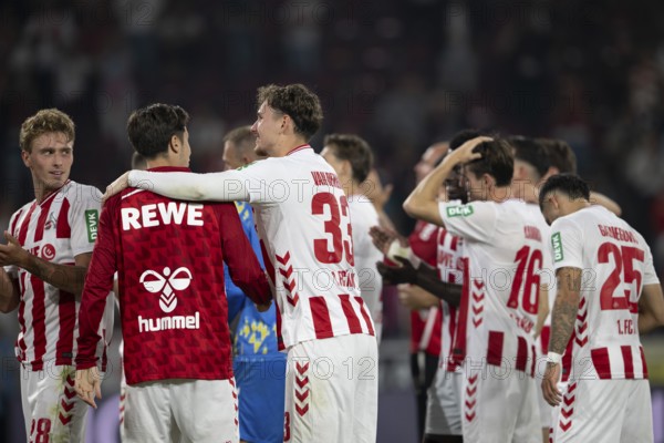 (DFL/DFB REGULATES PROHIBIT ANY USE OF PHOTOGRAPHS AS IMAGE SEQUENCES AND/OR QUASI-VIDEO), RheinEnergieStadion, Cologne, North Rhine-Westphalia, Rav van den Berg (1.FC Köln, defence, #33), Jakub Kaminski (1.FC Köln, midfield, #16), 1st Bundesliga, 1.FC Köln, SC Freiburg on 31.08.2025 at the RheinEnergieStadion in Cologne Germany