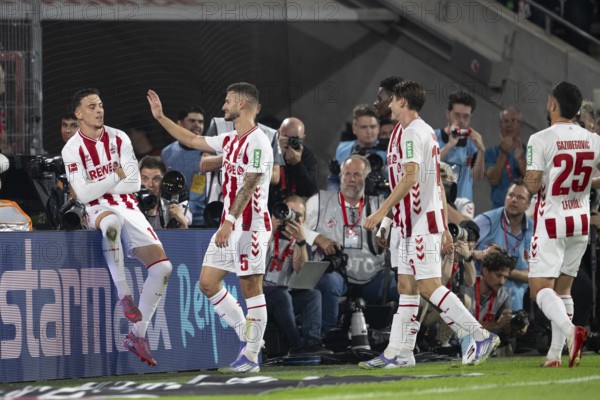 (DFL/DFB REGULATES PROHIBIT ANY USE OF PHOTOGRAPHS AS IMAGE SEQUENCES AND/OR QUASI-VIDEO), RheinEnergieStadion, Cologne, North Rhine-Westphalia, Said el Mala (1.FC Köln, Midfield, #13), Tom Krauß (1.FC Köln, Midfield, #5), 1st Bundesliga, 1.FC Köln, SC Freiburg on 31.08.2025 at the RheinEnergieStadion in Cologne Germany