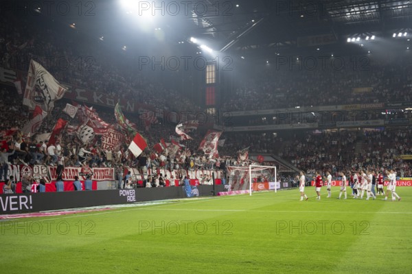 (DFL/DFB REGULATES PROHIBIT ANY USE OF PHOTOGRAPHS AS IMAGE SEQUENCES AND/OR QUASI-VIDEO), RheinEnergieStadion, Cologne, North Rhine-Westphalia, Cologne in front of the south curve, 1st Bundesliga, 1.FC Köln, SC Freiburg on 31/08/2025 at the RheinEnergieStadion in Cologne Germany
