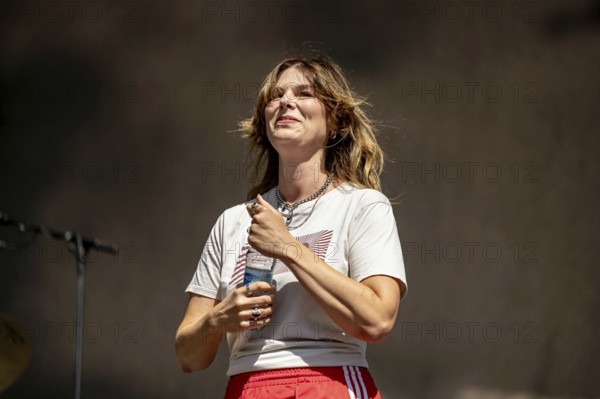 Eva Briegel, singer of the band Juli at the Superbloom Festival, day 2 in the Olympiapark, Munich, 31-08.2025