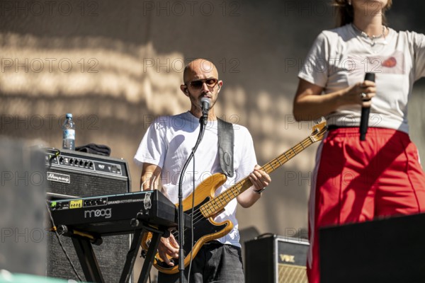 Andreas Dedi Herde, bassist of at the Superbloom Festival, day 2 at the Olympiapark, Munich, 31/08/2025