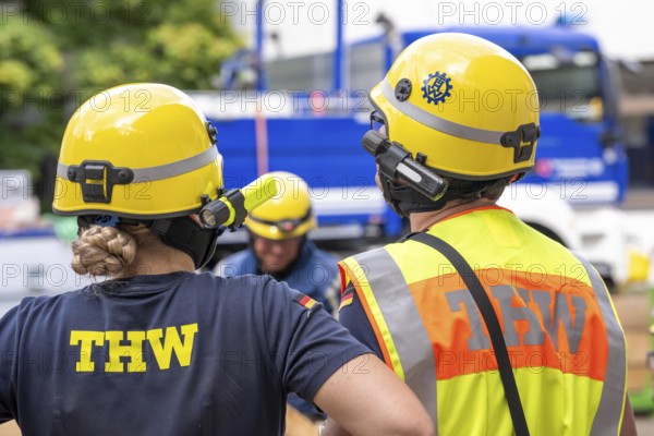 Emergency services at a major exercise lasting several days, FÜLEX25, organised by the THW, Federal Agency for Technical Relief, North Rhine-Westphalia regional association. Over 4 weekends, more than 3500 volunteers from 127 local associations in North Rhine-Westphalia practise many different operational scenarios