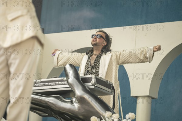 Ralph Stachulla (Keyboarder) from Roy Bianco & The Abbrunzati Boys at the Superbloom Festival, Day 1 at the Olympiapark, Munich, 30.08.2025