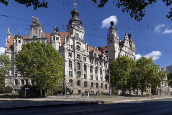 New Town Hall with Town Hall Tower, Leipzig, Saxony, Germany, 26.08.2025 < english> New Town Hall with Town Hall Tower, Saxony, August 26, 2025