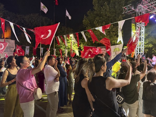 People in Türkiye celebrate Victory Day, commemorating the decisive Turkish victory over Greek forces at the Battle of Dumlupinar, fought between August 26 and 30, 1922, Gaziantep, Gaziantep, Türkiye