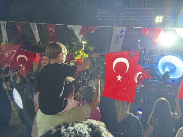 People in Türkiye celebrate Victory Day, commemorating the decisive Turkish victory over Greek forces at the Battle of Dumlupinar, fought between August 26 and 30, 1922, Gaziantep, Gaziantep, Türkiye