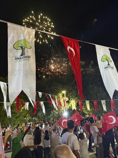 People in Türkiye celebrate Victory Day, commemorating the decisive Turkish victory over Greek forces at the Battle of Dumlupinar, fought between August 26 and 30, 1922, Gaziantep, Gaziantep, Türkiye