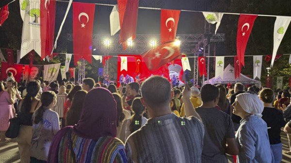 People in Türkiye celebrate Victory Day, commemorating the decisive Turkish victory over Greek forces at the Battle of Dumlupinar, fought between August 26 and 30, 1922, Gaziantep, Gaziantep, Türkiye