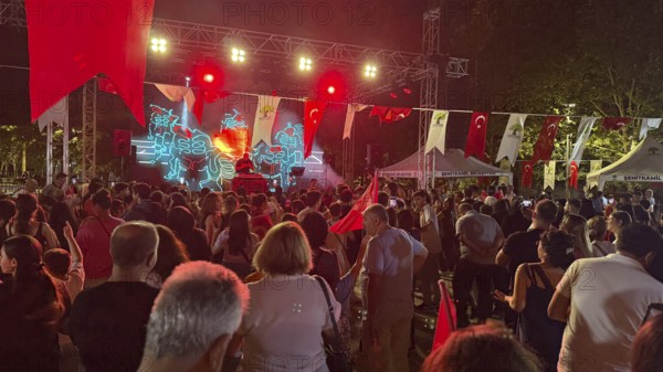 People in Türkiye celebrate Victory Day, commemorating the decisive Turkish victory over Greek forces at the Battle of Dumlupinar, fought between August 26 and 30, 1922, Gaziantep, Gaziantep, Türkiye
