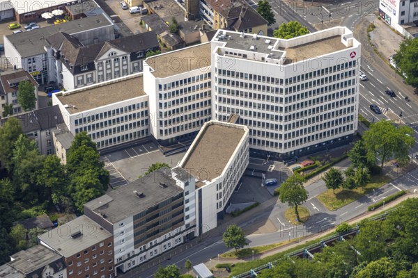 Aerial photo, employment agency, job centre, Oberhausen, Ruhr area, North Rhine-Westphalia, Germany, authority, DE, Europe, aerial photo, aerial photography, aerial photography, overview, bird's-eye view, overview, OberhausenSued