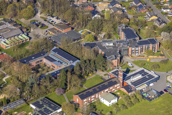 Aerial photo, Vestische Caritas-Kliniken GmbH Kinderheilstätte, Nordkirchen, Münsterland, North Rhine-Westphalia, Germany, education, educational institution, DE, Europe, healthcare, hospital, clinic, clinic centre, hospital, teaching institute, aerial photography, aerial photography, aerial photography, medical facility, medical aid, school, overview, bird's-eye view, overview, medical care